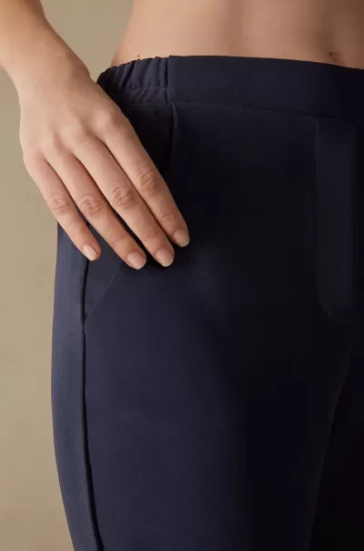 Intimissimi Prezzo Scontato Donna 1467 - Blu Intenso Pantaloni Con Tasche Leggings / Pantaloni
