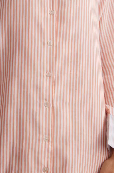 Donna Camicie Da Notte Sconto Camicia Da Notte Aperta Davanti Neverending Summer 350J - Rust Stripes Intimissimi