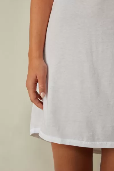 Donna Esclusivo Camicie Da Notte Camicia Da Notte In Cotone Supima® Ultrafresh 001 - Bianco Intimissimi