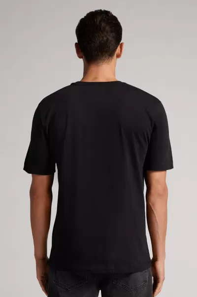 Intimissimi Uomo T-Shirt / Polo Esclusivo T-Shirt ©Disney Paperino Face 019 - Nero
