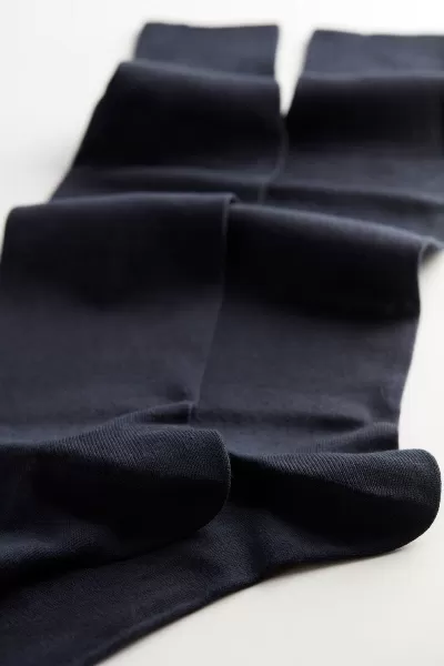 016 - Blu Ultimo Modello Calze Lunghe Intimissimi Calze Lunghe In Cashmere Seta E Cotone Uomo